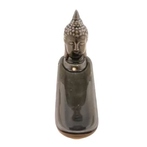 Vas Din Ceramica Pentru Ardere Betisoare Parfumate Buddha Gri 20cm