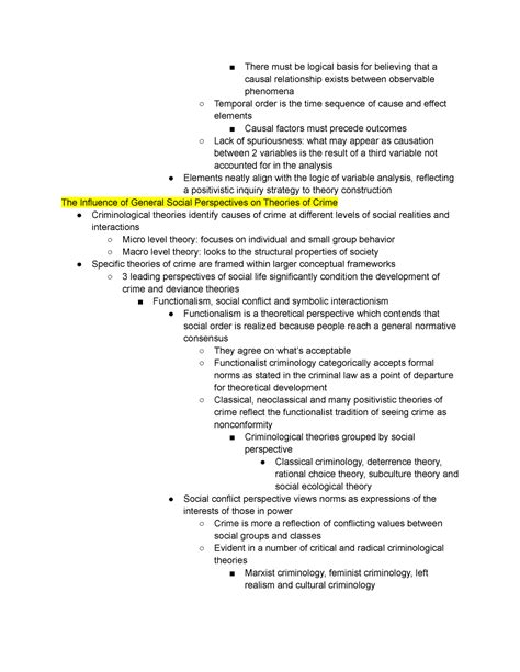 Crim Theory Ch1 Notes Pt 6 There Must Be Logical Basis For Believing That A Causal