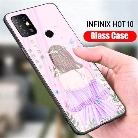 Jual Case Infinix Hot 10 Softcase Glass Kaca Infinix Hot 10 Case Hp Infinix Hot 10 S05