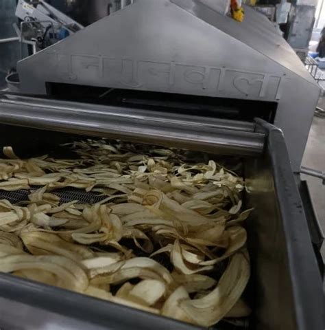 Fryer Fully Automatic Banana Plantain Chips Line For Industrial