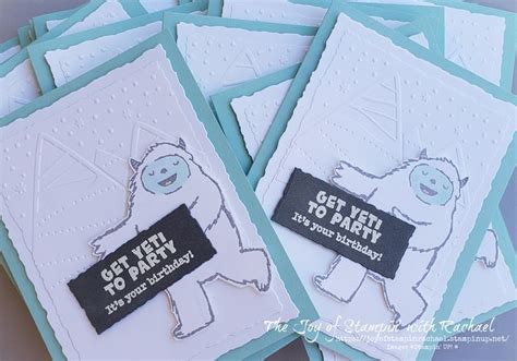 Stampin Up Yeti To Party Card Stampin Up Stampin Up Christmas