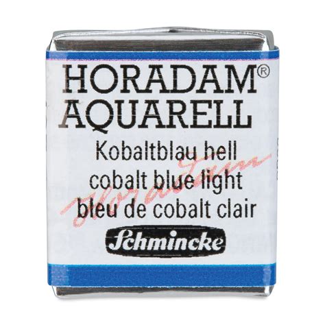 Schmincke Horadam Aquarell Artist Watercolor Cobalt Blue Light Half