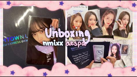 Unboxing Aespa Smcu Ar Tickets Sullyoon NMIXX Photocard Collection