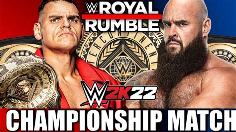 Braun Strowman Vs Gunther For Intercontinental Championship Royal