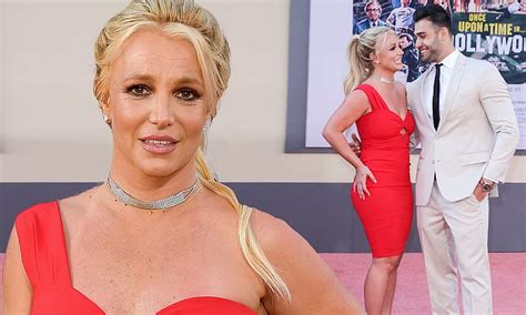 Britney Spears makes red carpet debut with Sam Asghari at Once Upon A Time In Hollywood premiere ...