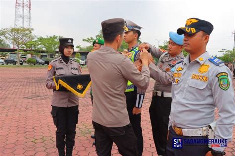 Polres Rohil Apel Gelar Pasukan Operasi Zebra Lancang Kuning Ini