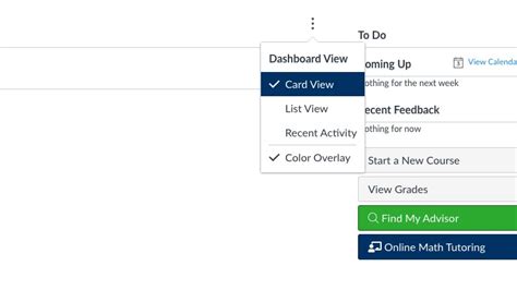 Customizing The Canvas Dashboard Teach Usu