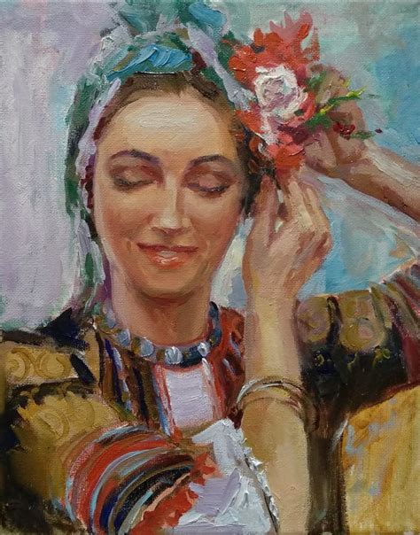 Bulgarian Girl Painting Angelina Nedin 2021 Art Painting Oil