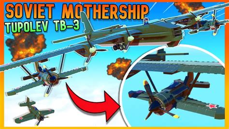 This Huge Soviet Flying Aircraft Carrier Was Real So I Built One Trailmakers Multiplayer