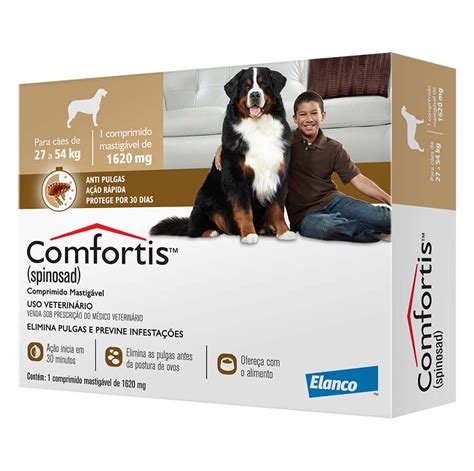 Antipulgas Comfortis 1620 mg Cães 27 à 54 kg ELANCO