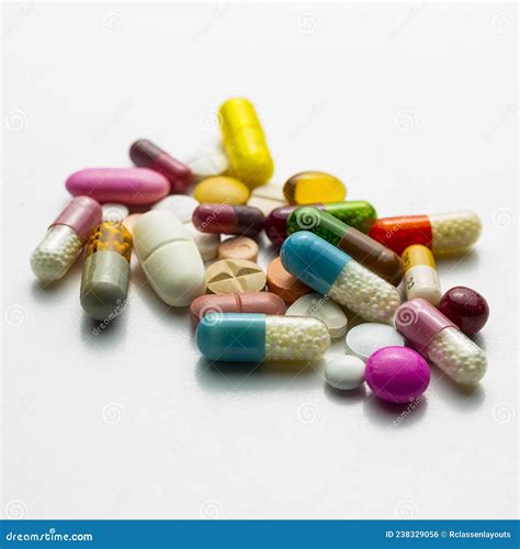 Diferent Mix Of Tablets Heap Drugs Pills Capsules Therapy Doctor Flu