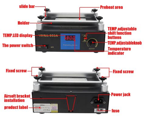 Probots A Preheat Desoldering Rework Station Ir Heating Plate V