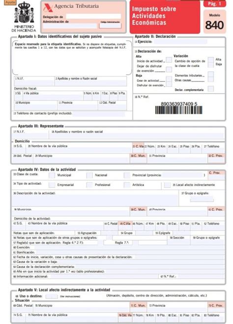 ᐅ Modelo 840 impuesto sobre actividades economicas 2025