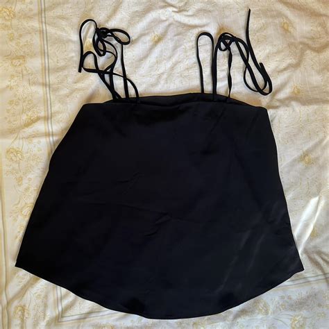 River Island Black Cami Top Size 12 Only Worn A Depop