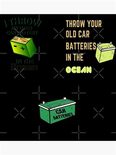 Throwing Used Car Batteries In The Ocean Poster For Sale By Gaming