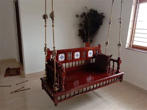 Wood Antique Swing Unjal Hand Carving 2 Seater At Rs 19900 Piece In