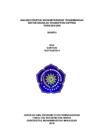 Analisis Struktur Ekonomi Terhadap Pengembangan Sektor Unggulan Di