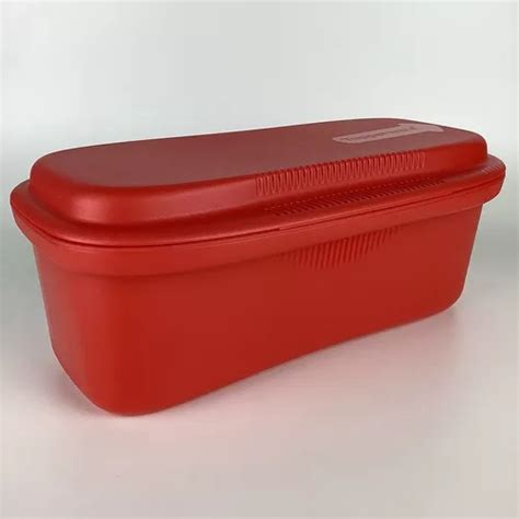 Tupperware Instant Gourmet Retangular Vermelha Litros