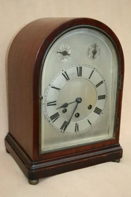 Antique Gustav Becker Westminster Chime Bracket Clock Picclick Uk