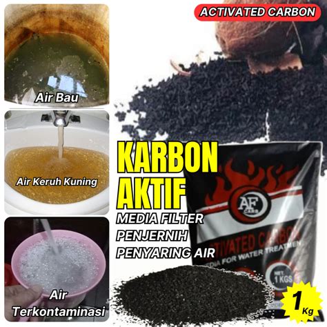 Jual Karbon Aktif Granular Paket Media Filter Air Sumur Keruh Butek