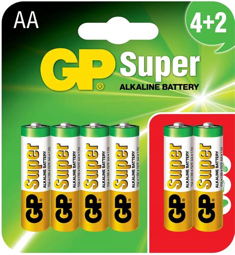 Baterie GP SUPER ALKALINE LR06 AA 1 5V 6 Szt Sklep Opinie Cena W