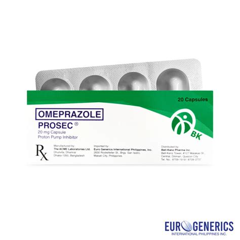 Prosec 20 Mg Eurogenerics