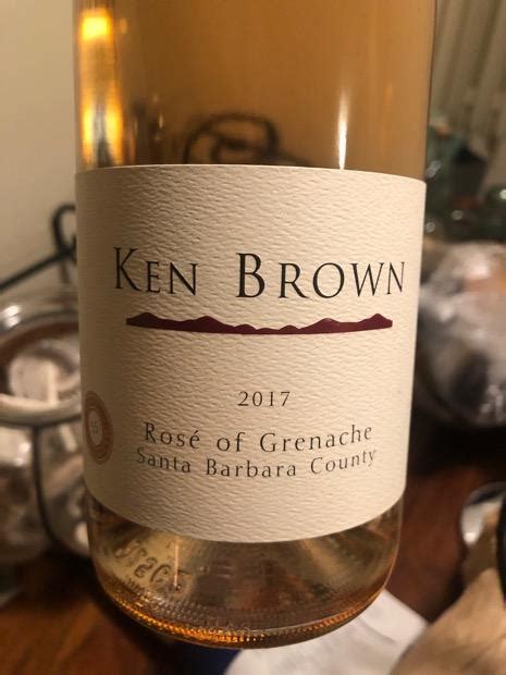 Ken Brown Pinot Noir Vin Gris Usa California Central Coast