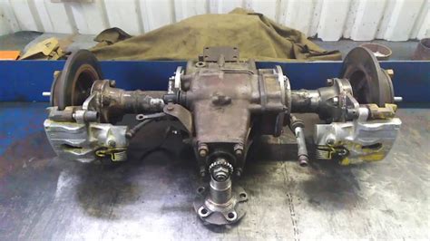 Задний мост с дисковыми тормозами для самодельного минитрактора - YouTube