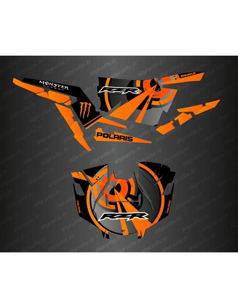 Kit Dekor Optic Edition Orange Idgrafix Polaris Rzr Turbo