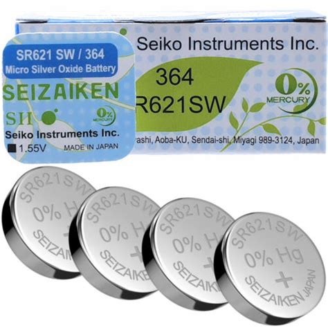 Seiko Seizaiken Sr Sw Sr Sb Ag V Silver Oxide Watch Battery