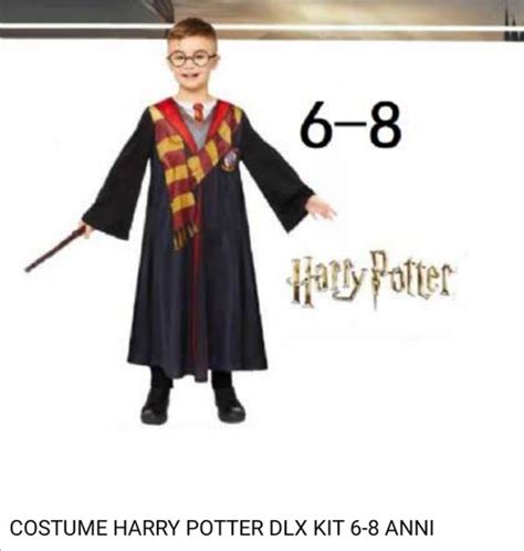 Harry potter deluxe costume includes robe with scarf print, glasses and ...