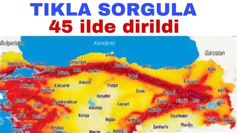 Diri fay hatları güncellendi 45 ilçede büyük risk