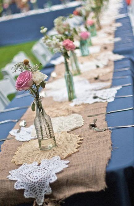 Wedding Ideas Blue Burlap Runners Ideas Diy Wedding Decorations