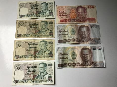 Lot Banknoten Thail Ndische Baht Thailand Kaufen Auf Ricardo