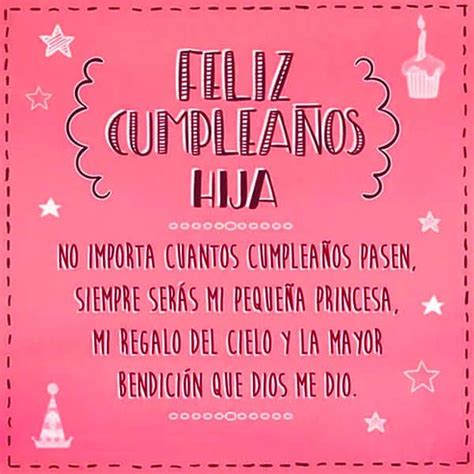 Tarjetas De Cumpleanos Para Hijas Gratis Princesa Palabras De Feliz