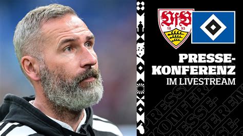 Re Live Pressekonferenz I Hinspiel Der Relegation I Vfb Stuttgart Vs