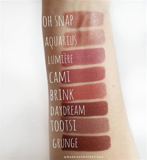 Swatches Of My Colourpopcosmetics Lippie Stix Collection♡♡♡ Oh Snap