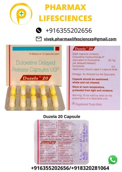 Duzela 30 Mg Duloxetine Delayed Release Capsules 10 10 Prescription