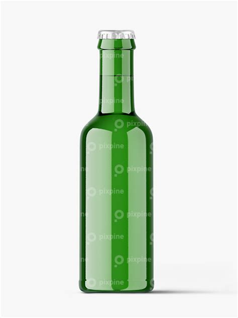 Free Clear Beverage Glass Bottle Mockup Pixpine