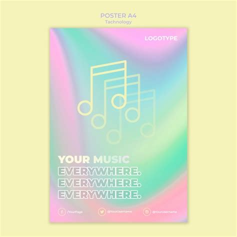 Free Psd Poster Template For Electronic Technology