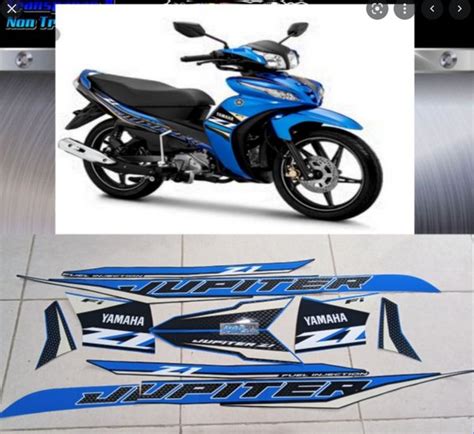 Jual STRIPING JUPITER Z1 HITAM BIRU TAHUN 2021 2022 STIKER LIS STANDAR