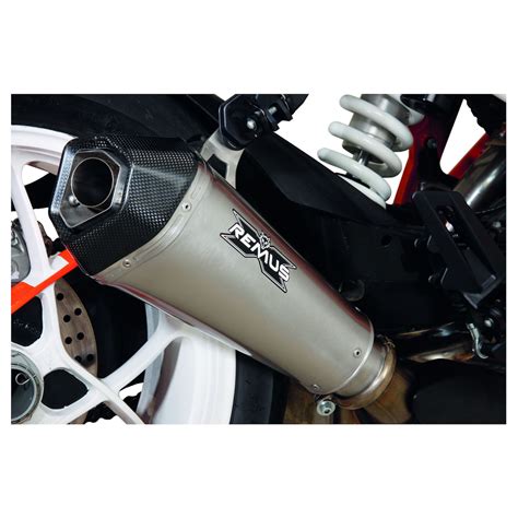 Remus Hypercone Racing Slip On Ktm 1290 Super Duke R Stainless Steel Black With Carbon Fiber