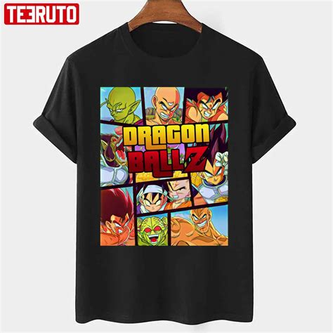 GTA Style Dragon Ball Sagas Saiyan Saga Part Unisex T Shirt Teeruto