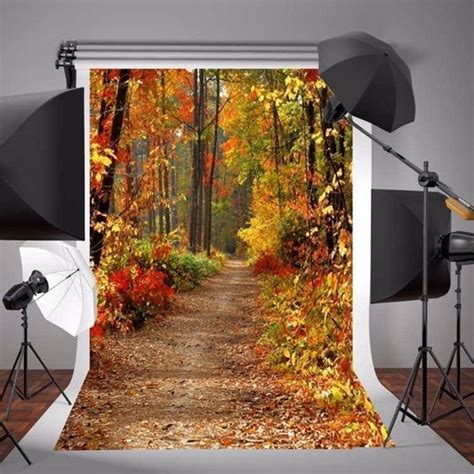 5x7ft Herfst Herfst Bos Achtergrond Vinyl Achtergrond Doek Fotografie