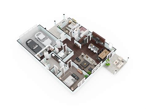 Residential Interior & Floor Plan 3D Visualization :: Behance