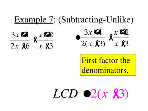 Ppt Adding And Subtracting Rational Expressions Powerpoint