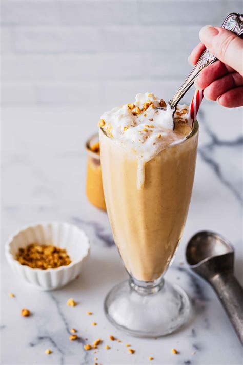 Peanut Butter Milkshake Quick And Easy Recipe Heavenly Home Cooking