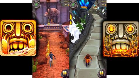 Temple Run 2 Blazing Sands Vs Temple Run 2 Volcano Island YouTube