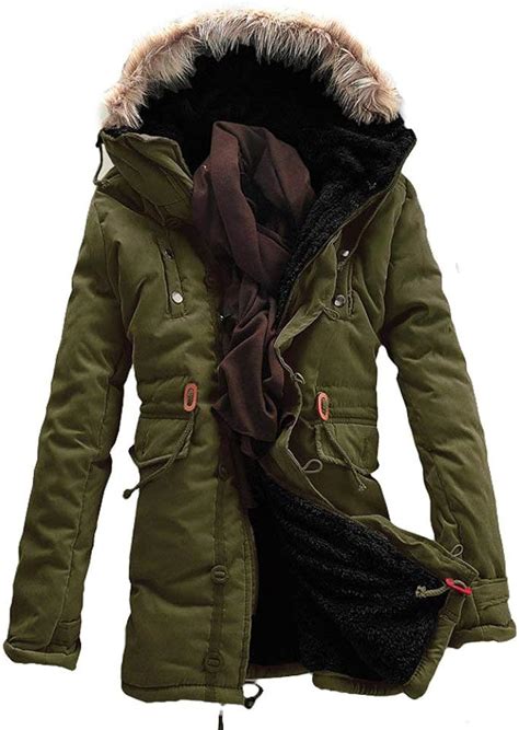 Parka Abrigada Para Hombre De Invierno Abrigo Con Capucha Tamaños