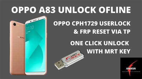 OPPO A83 CPH1729 USERLOCK FRP RESET WITH TEST POINT MRT KEY YouTube